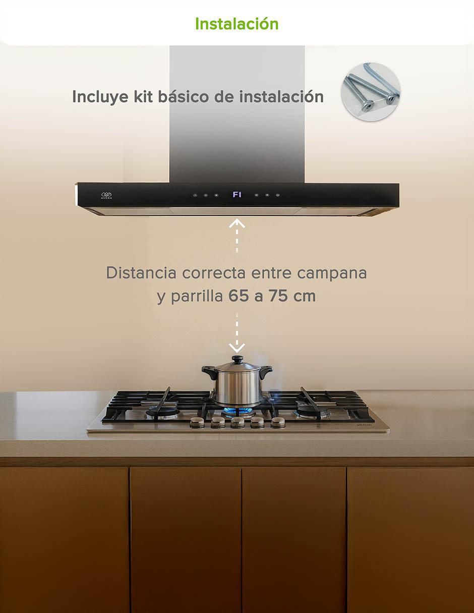 Campana de isla CEN90B de acero inoxidable 14
