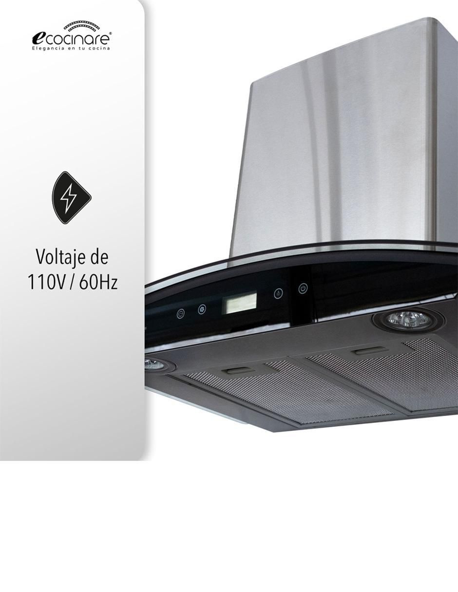 Campana de pared Ecocinare CAMP-02 de acero inoxidable