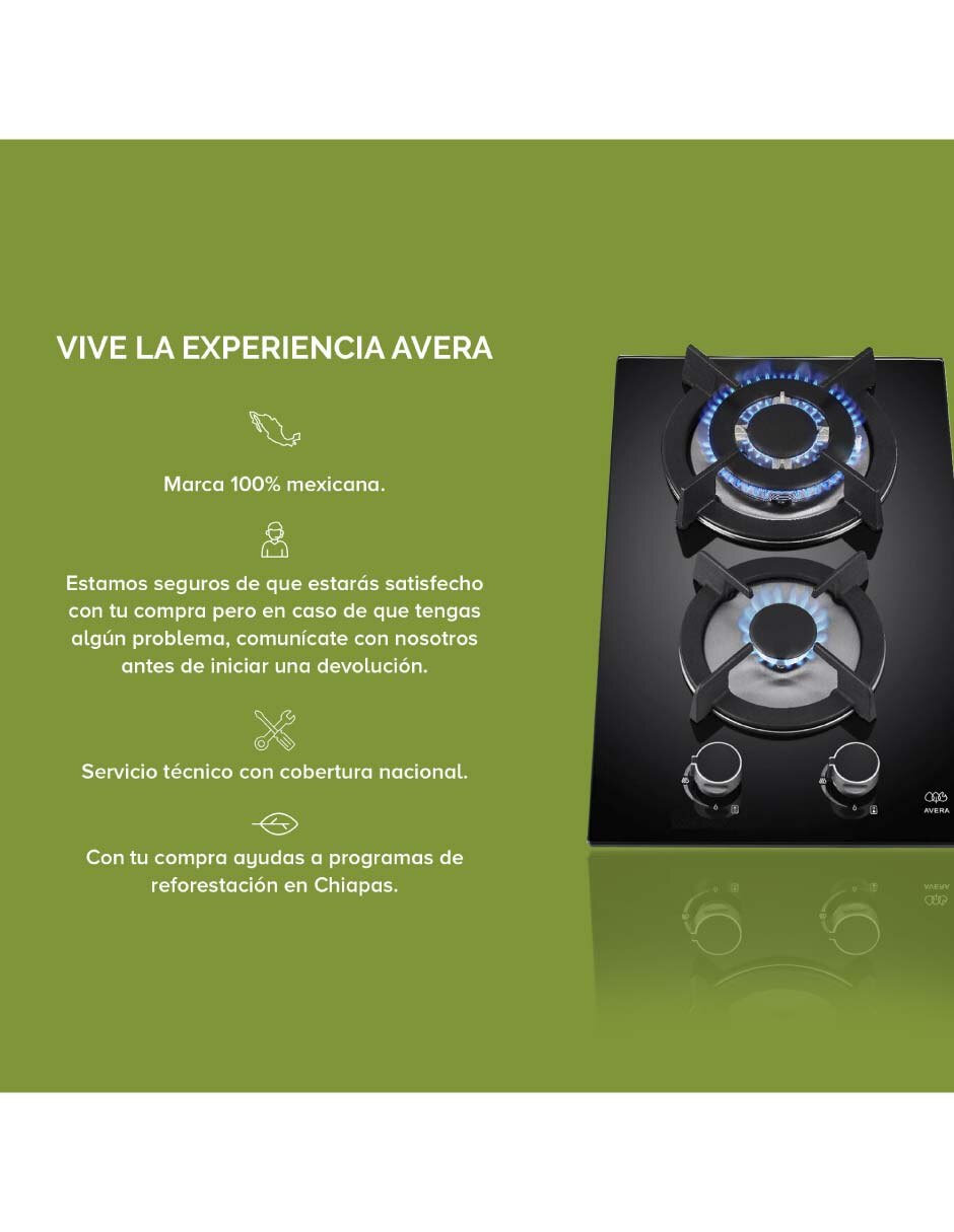 Parrilla multigas empotrable Avera