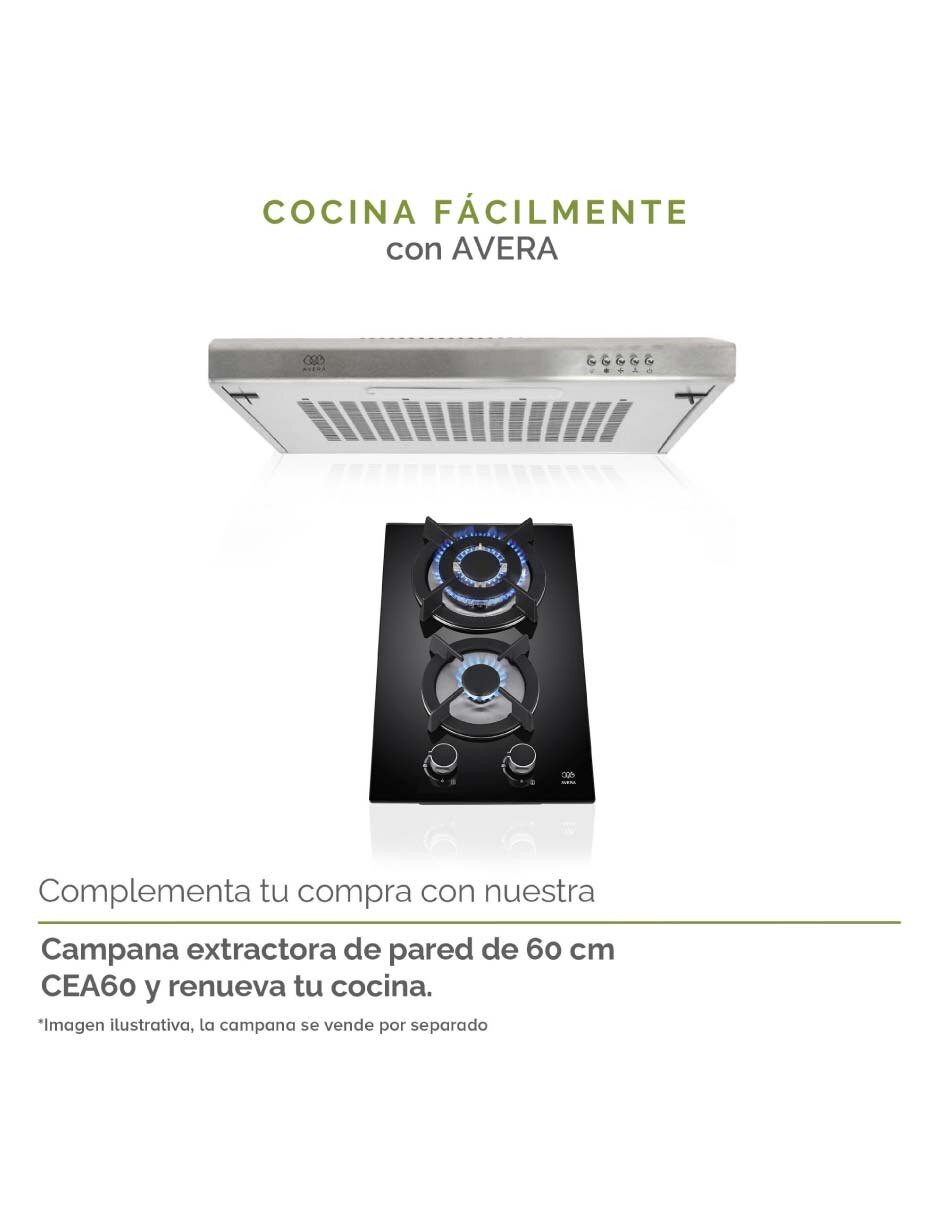 Parrilla multigas empotrable Avera