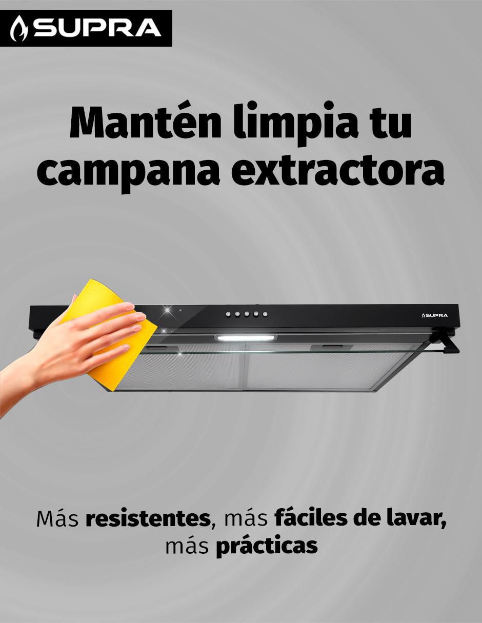 Campana de pared Supra NUBE N-76 de acero inoxidable