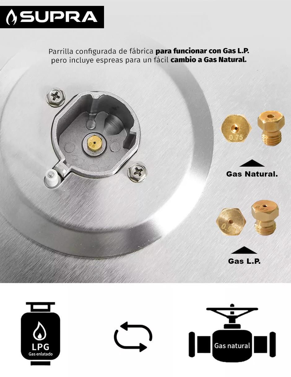 Combo campana de cocina Supra ROTWAND de cristal templado
