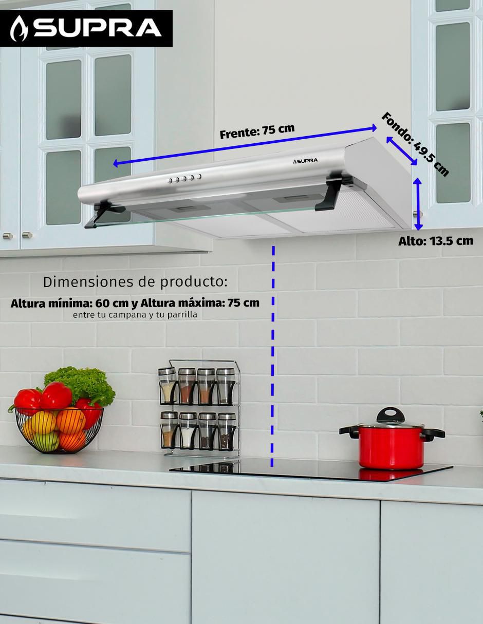 Campana de pared CB-76 de acero inoxidable 8