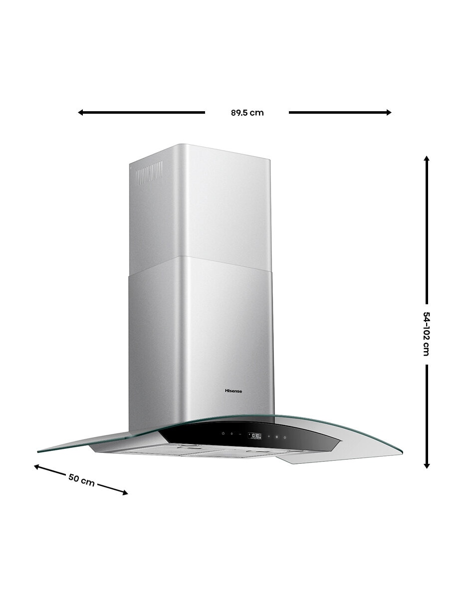 Campana de isla HHW902WS de Acero inoxidable 7