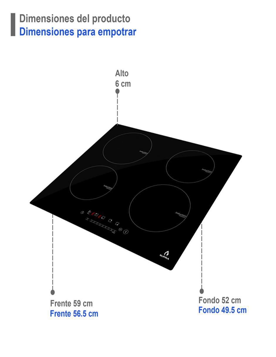 Parrilla a inducción empotrable 6