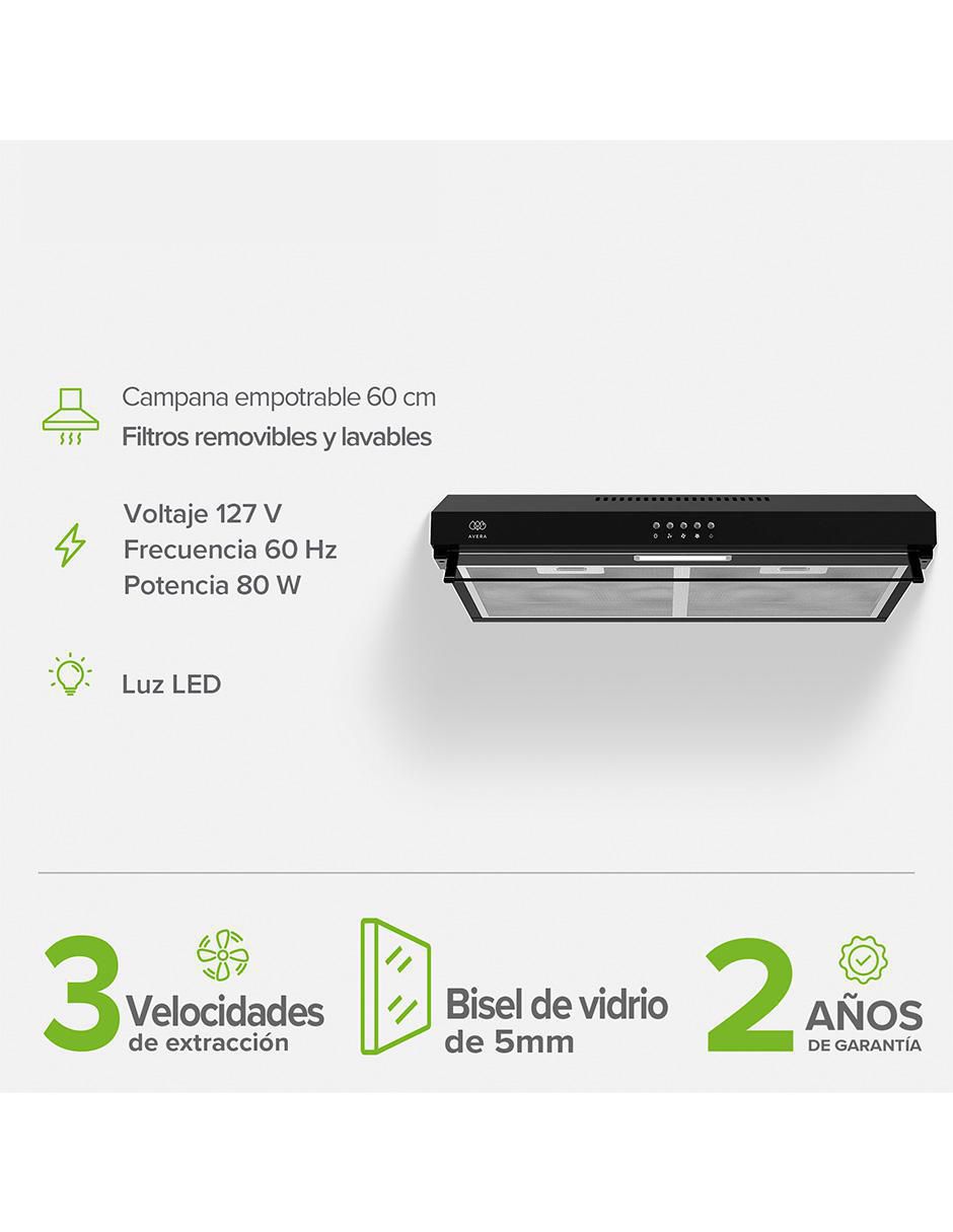 Campana de pared Avera cea60n de acero inoxidable