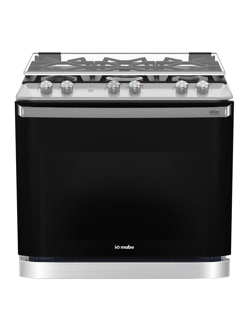 Estufa empotrable a gas lp Io Mabe Ultimate 79.2 cm IO8061GETSS0 de 5 quemadores