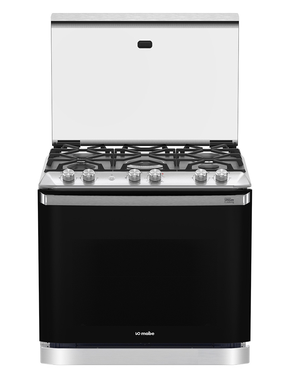 Estufa empotrable a gas lp Io Mabe Ultimate 79.2 cm IO8061GETSS0 de 5 quemadores