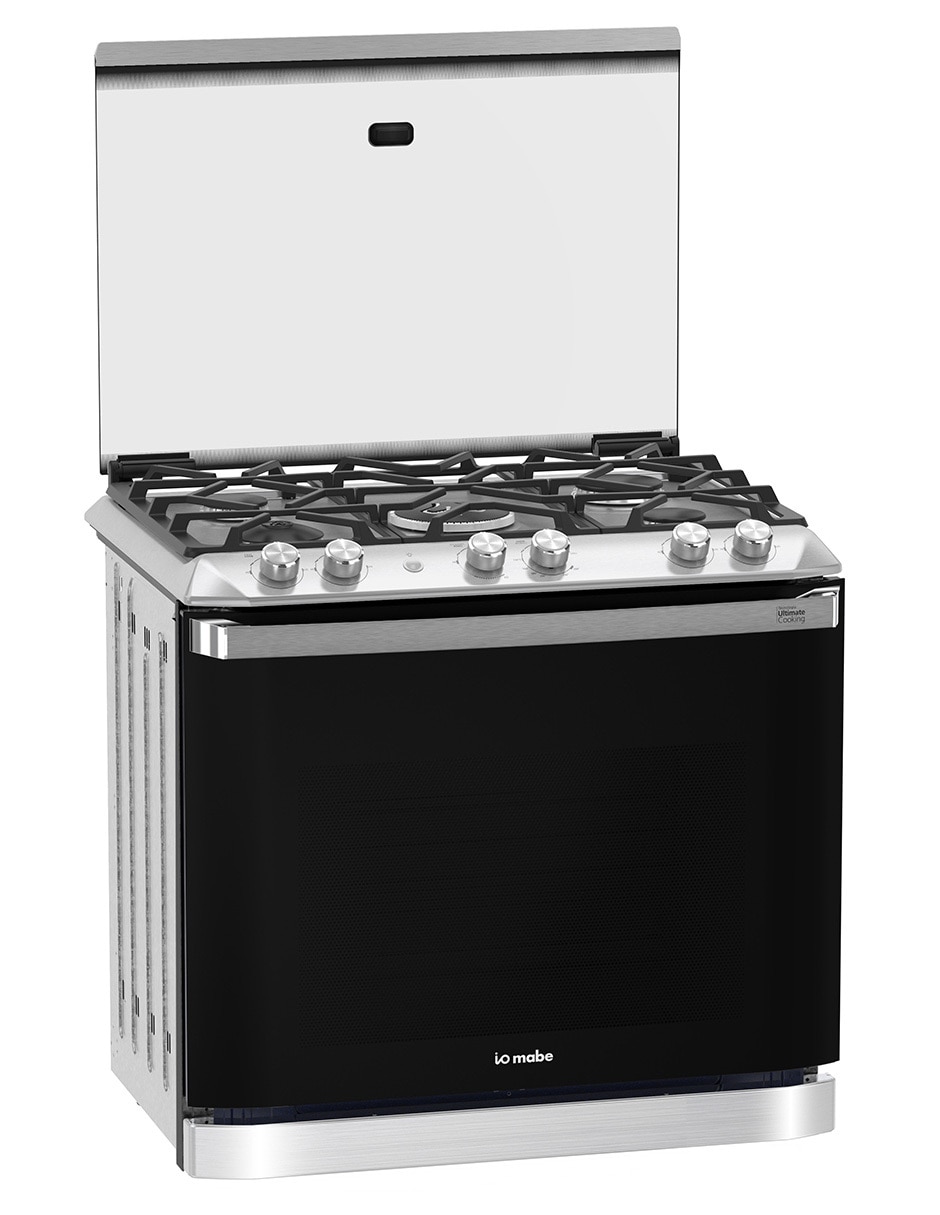 Estufa empotrable a gas lp Io Mabe Ultimate 79.2 cm IO8061GETSS0 de 5 quemadores