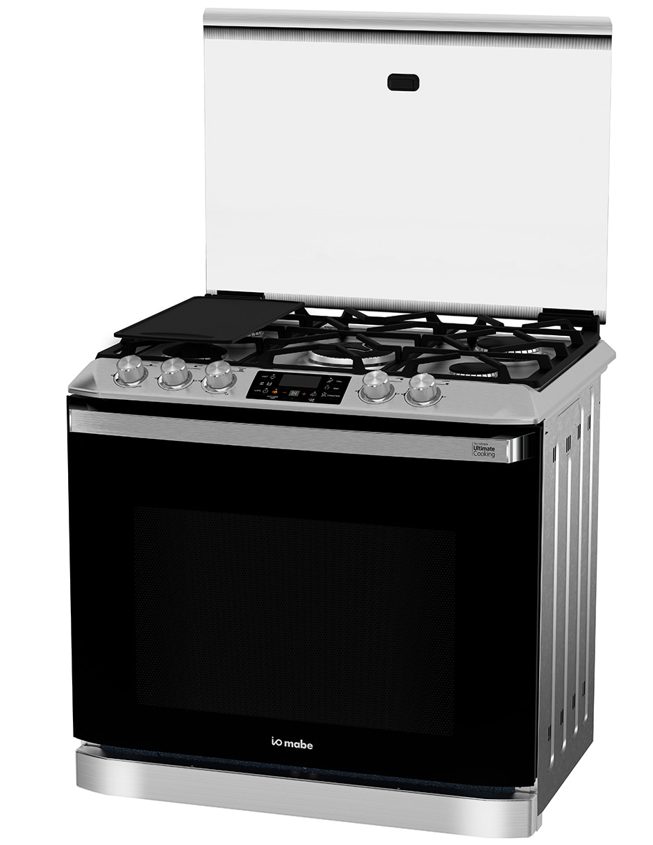 Estufa empotrable a gas natural/lp Ultimate 79.20 cm IO8084GETSS0 de 5 quemadores 6