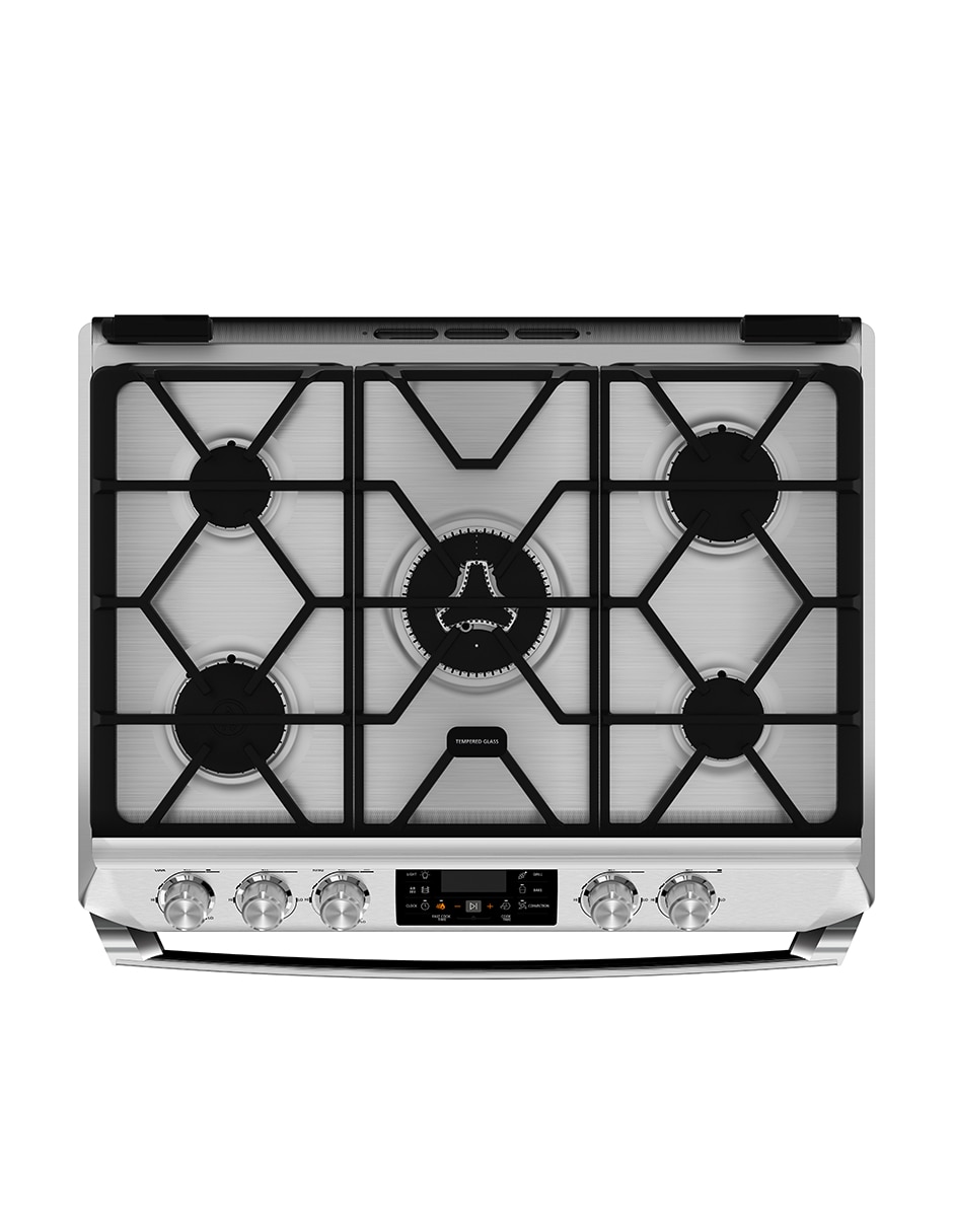 Estufa empotrable a gas natural/lp Ultimate 79.20 cm IO8084GETSS0 de 5 quemadores