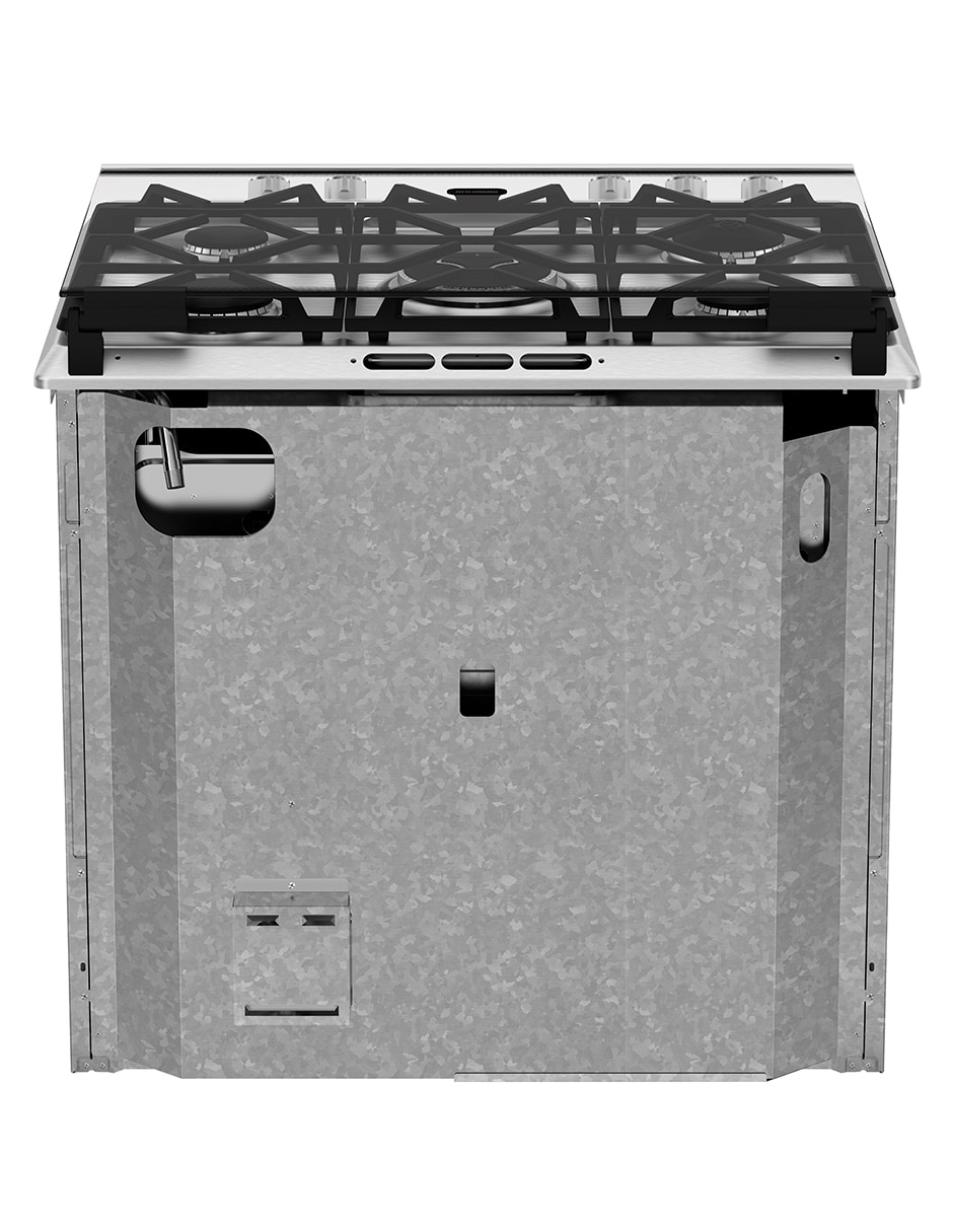 Estufa empotrable a gas natural/lp Ultimate 79.20 cm IO8084GETSS0 de 5 quemadores 7