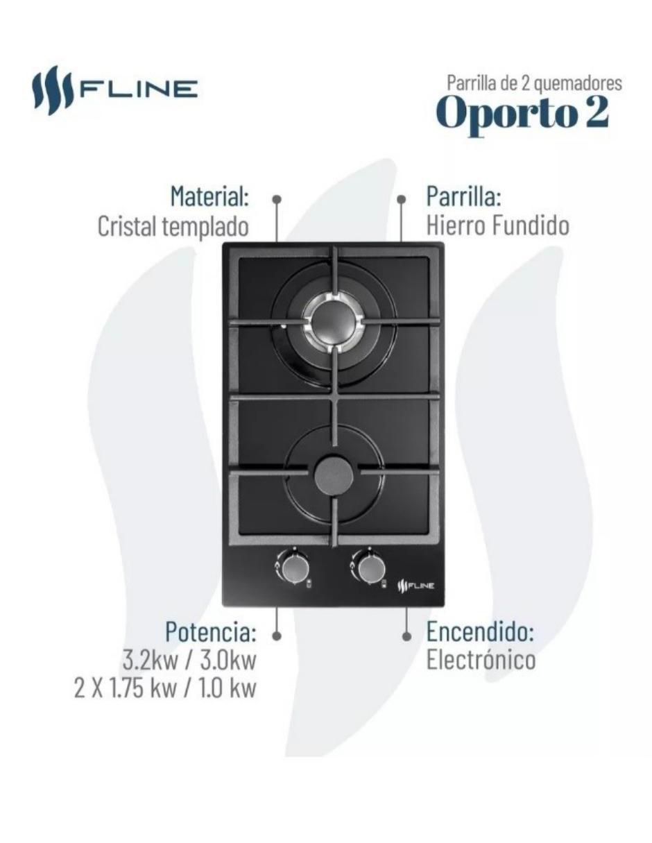 Parrilla a gas lp empotrable Fline