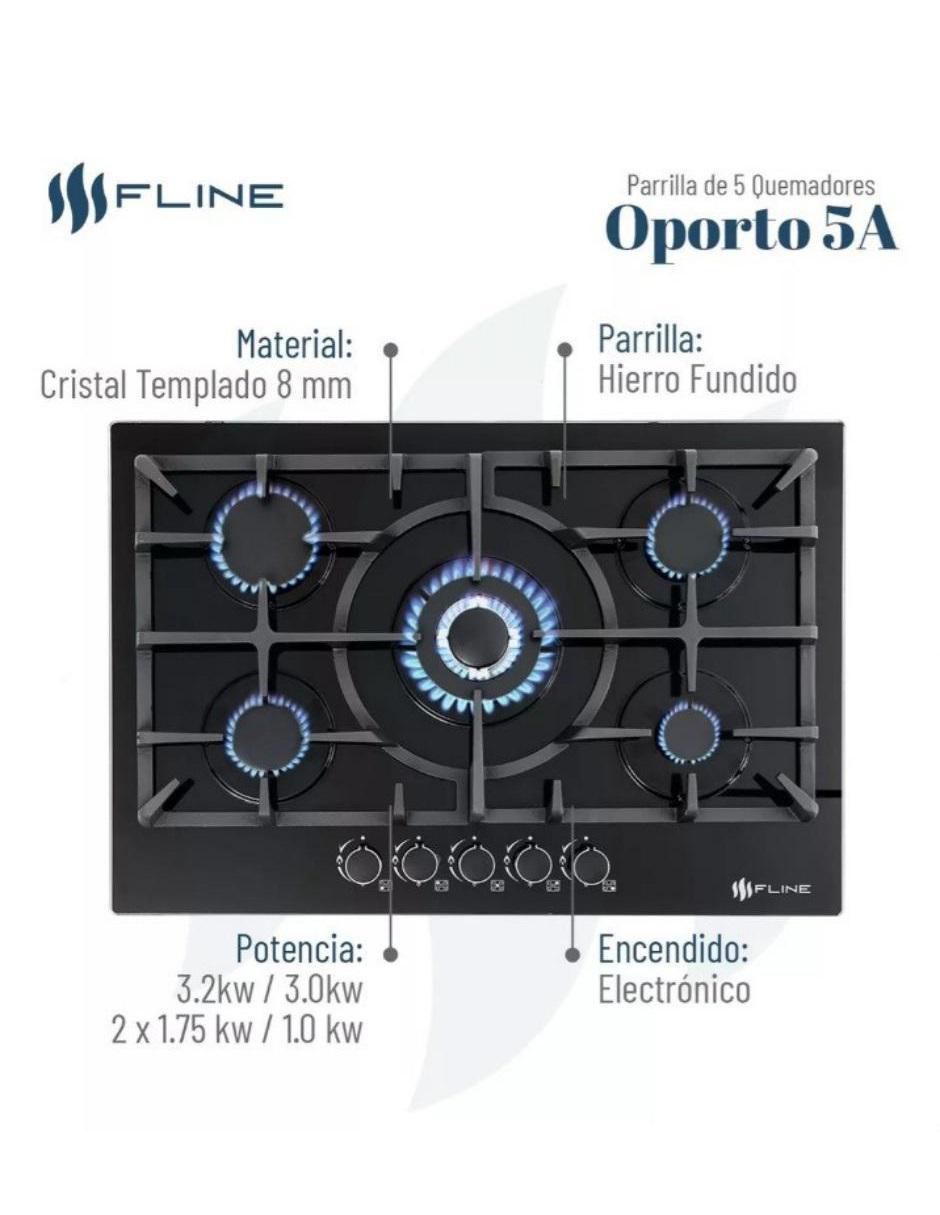 Parrilla a gas lp empotrable