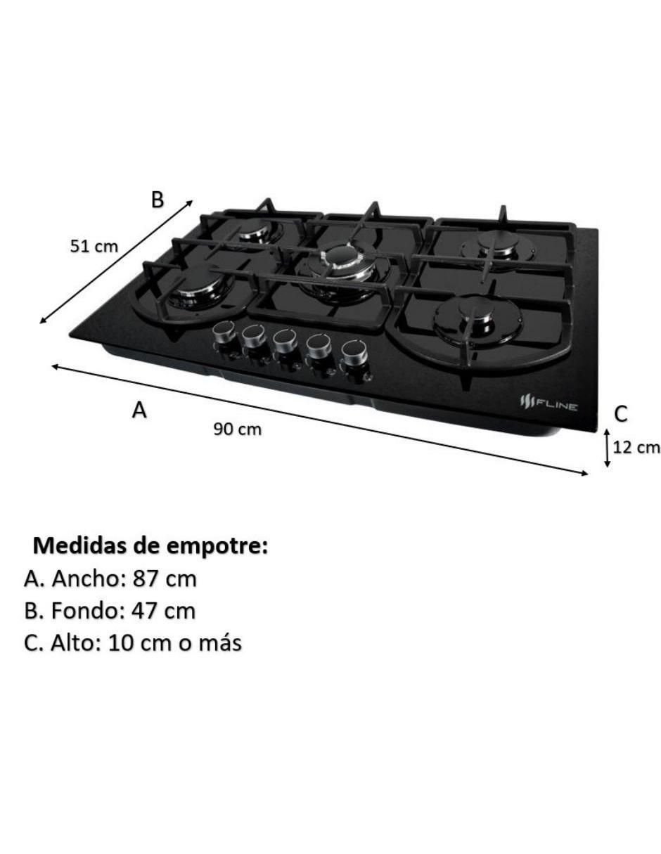 Parrilla a gas lp empotrable 7