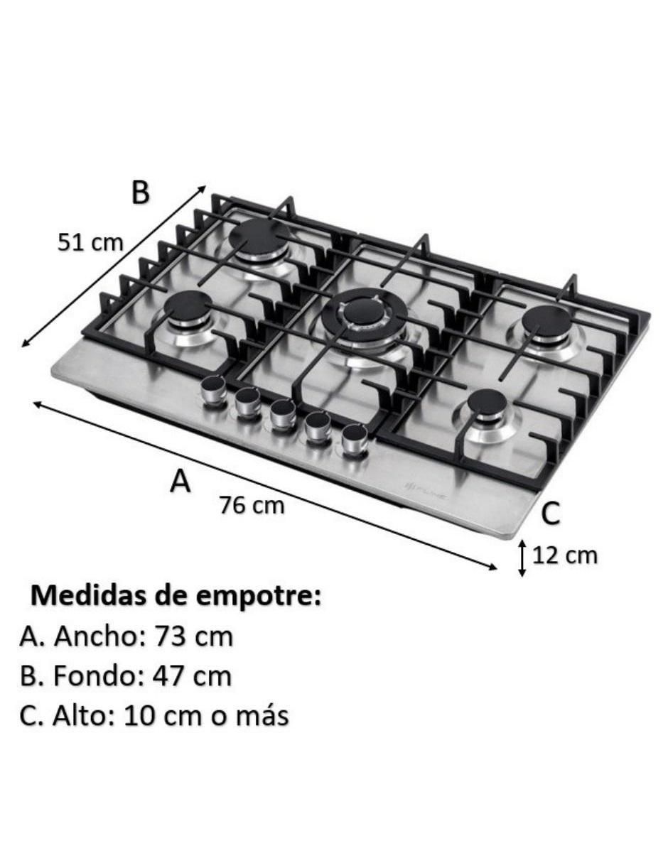 Parrilla a gas lp empotrable Fline