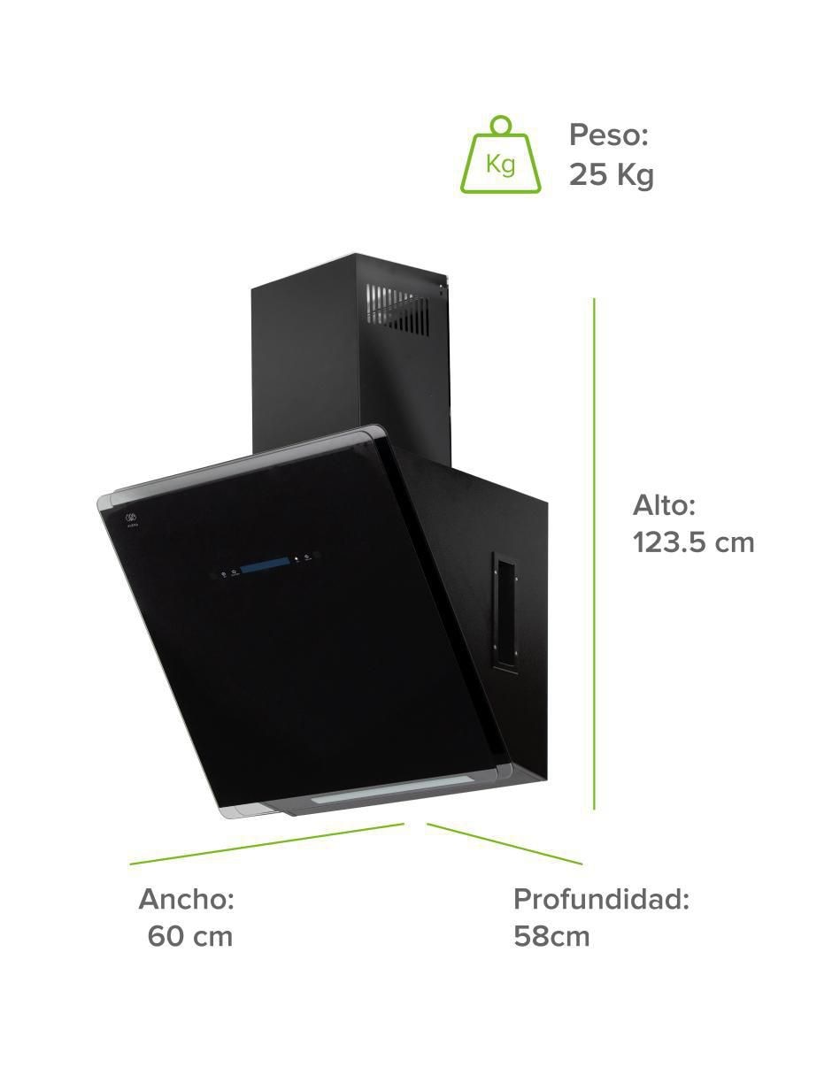 Campana de pared Avera CEV60T de acero inoxidable