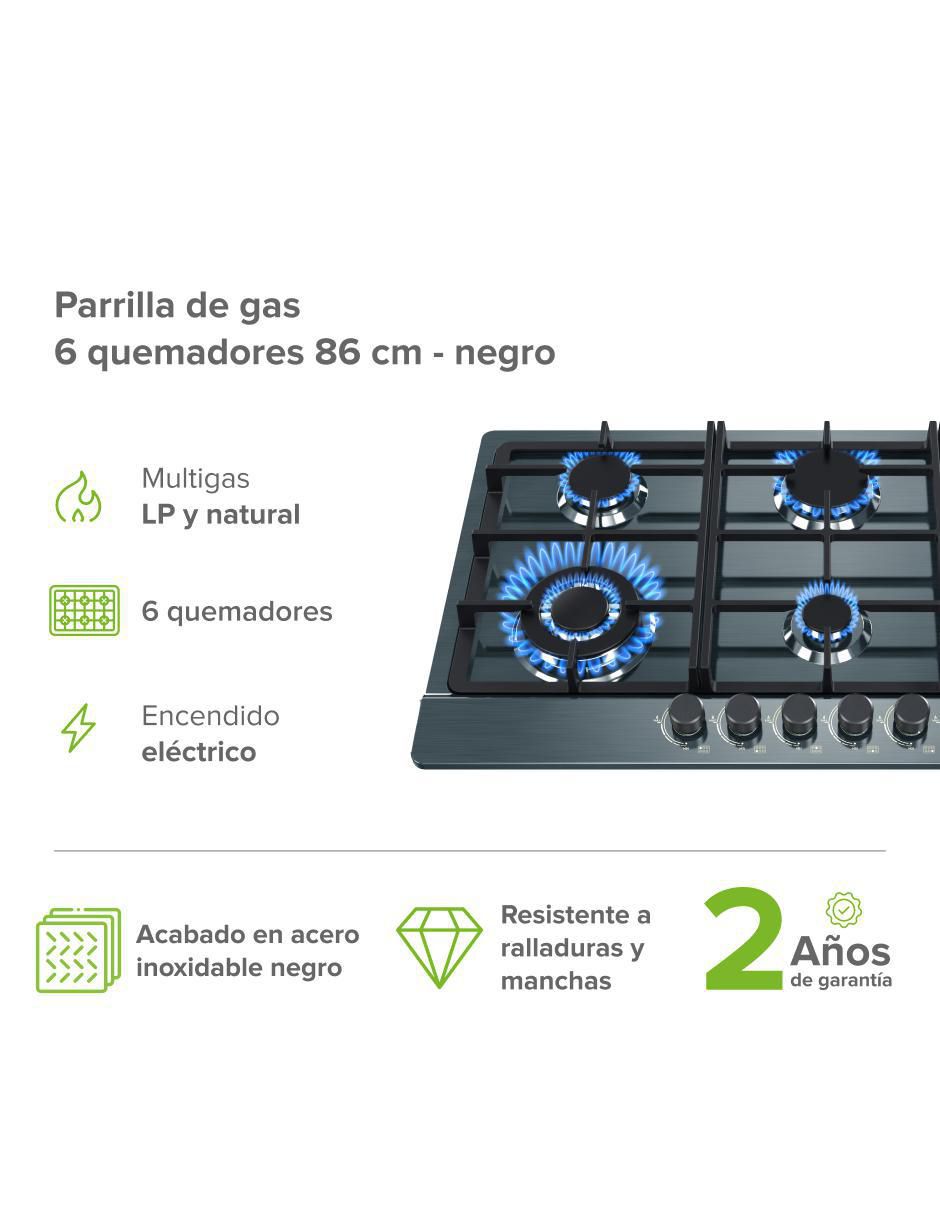 Parrilla a multigas empotrable Avera