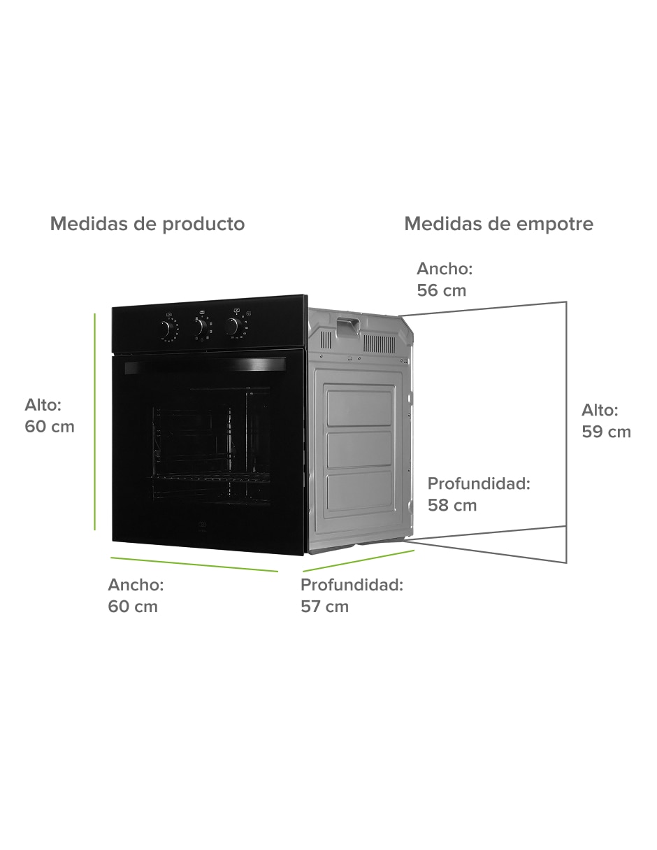 Horno electrico HEL01 capacidad 60 L 6