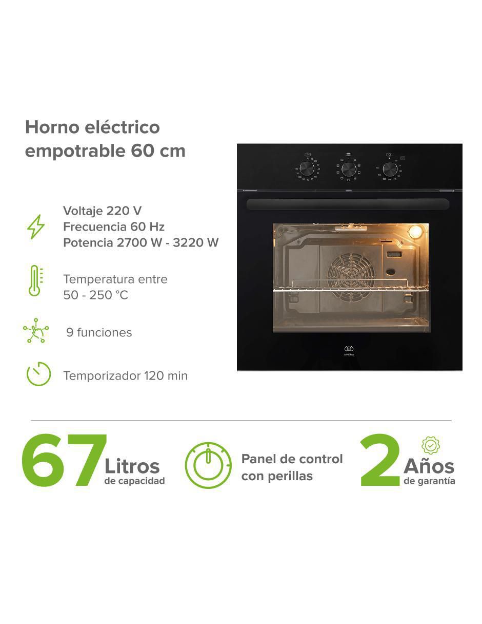 Horno electrico HEL01 capacidad 60 L 2