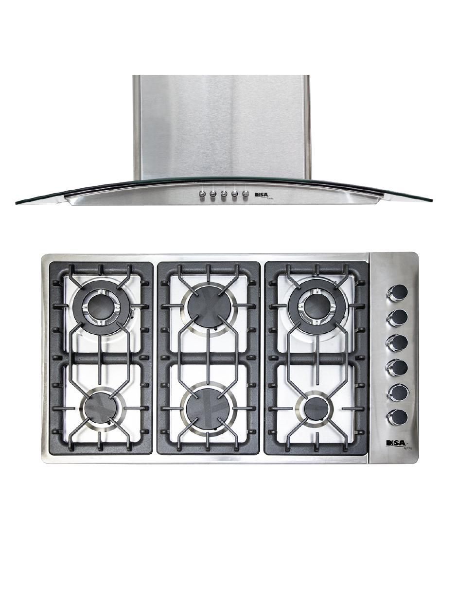 Parrilla a gas lp empotrable Disa Home
