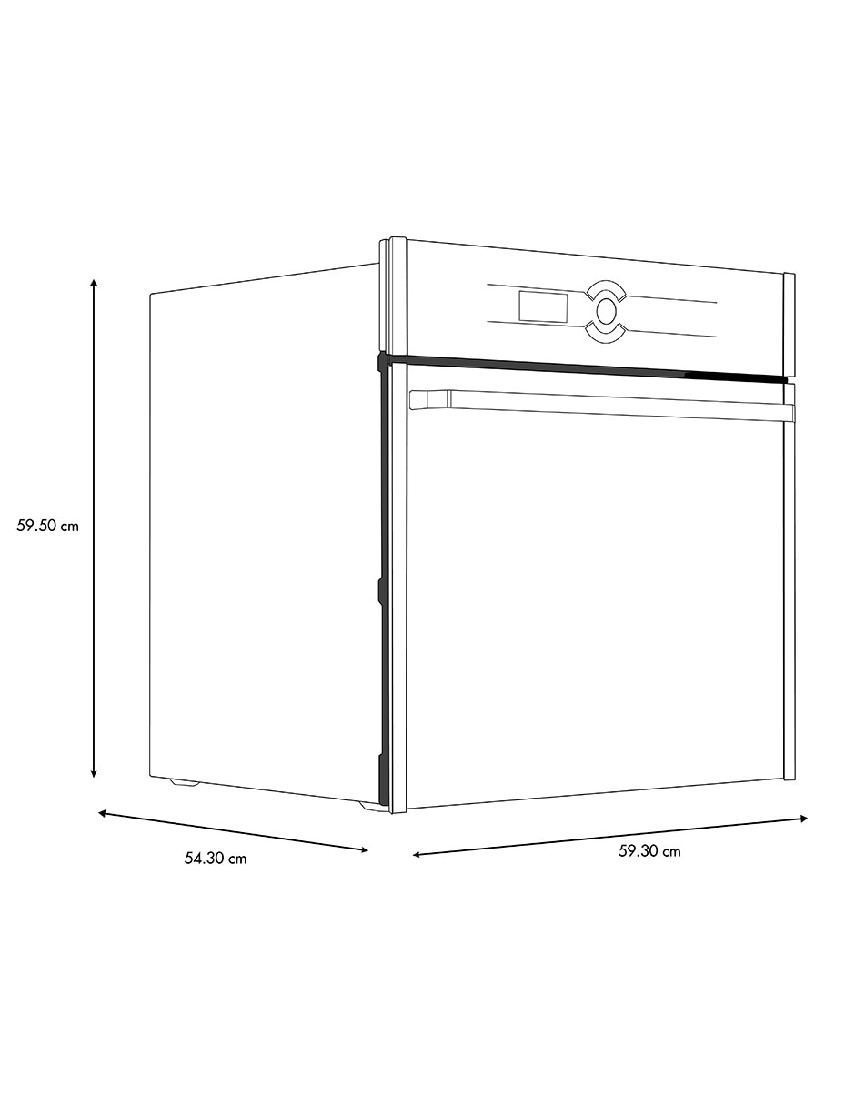 Horno a gas LP Io Mabe IO6062HGWI1 capacidad 60 L