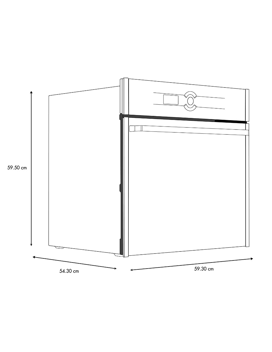 Horno eléctrico Io Mabe IO6062HEWI1 capacidad 60 L