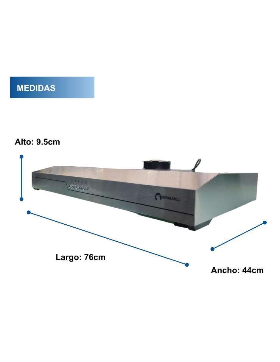 Campana de pared Shorbull CAM-A76 de acero inoxidable