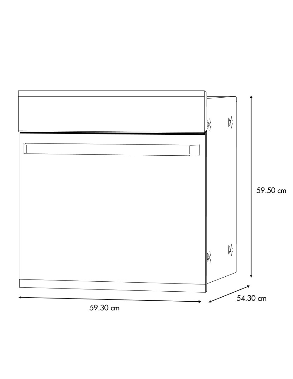 Horno eléctrico Ge Profile HGP6065EWAI1 capacidad 60 L
