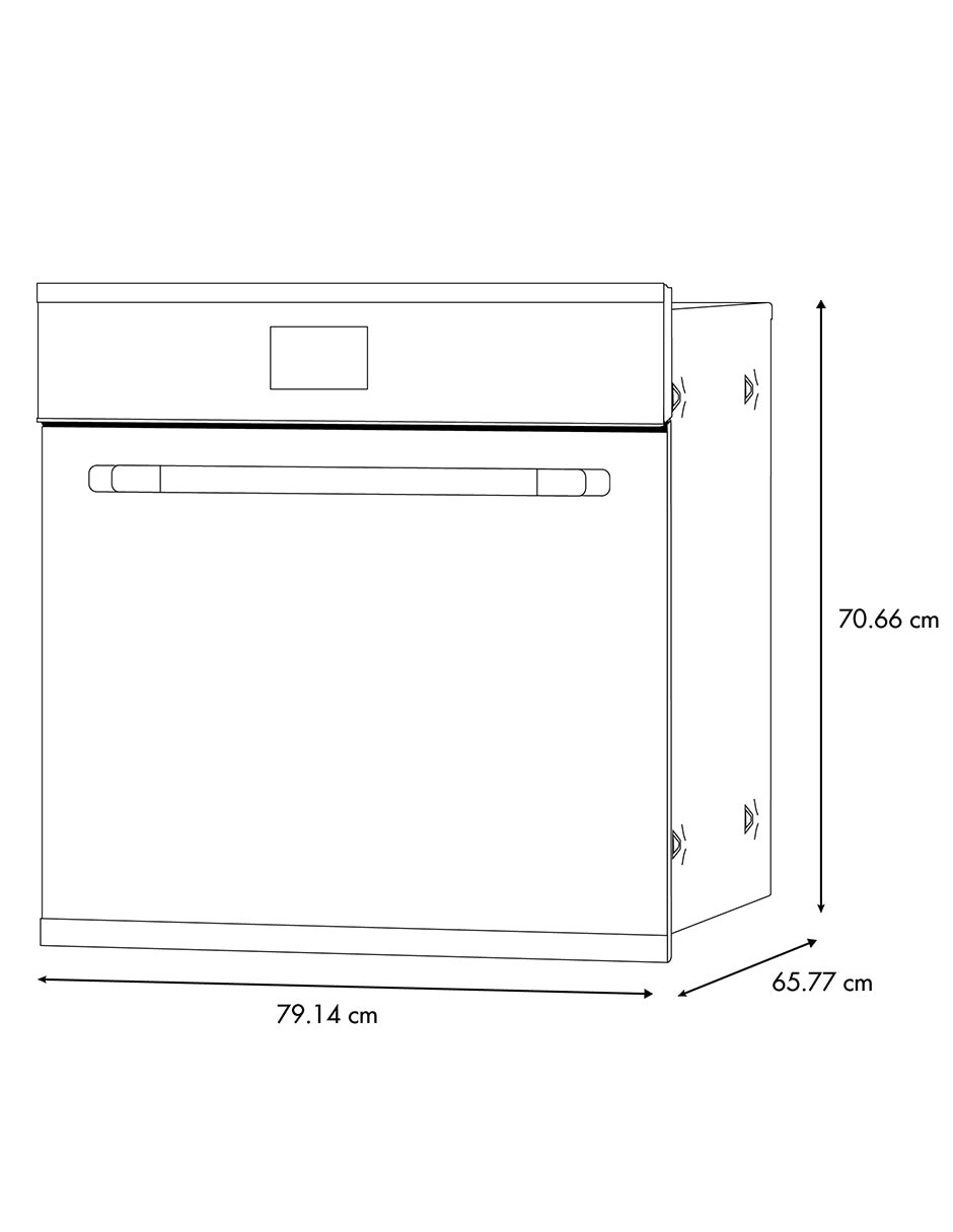 Horno a gas LP Ge Profile HGP8050K1 capacidad 76 L