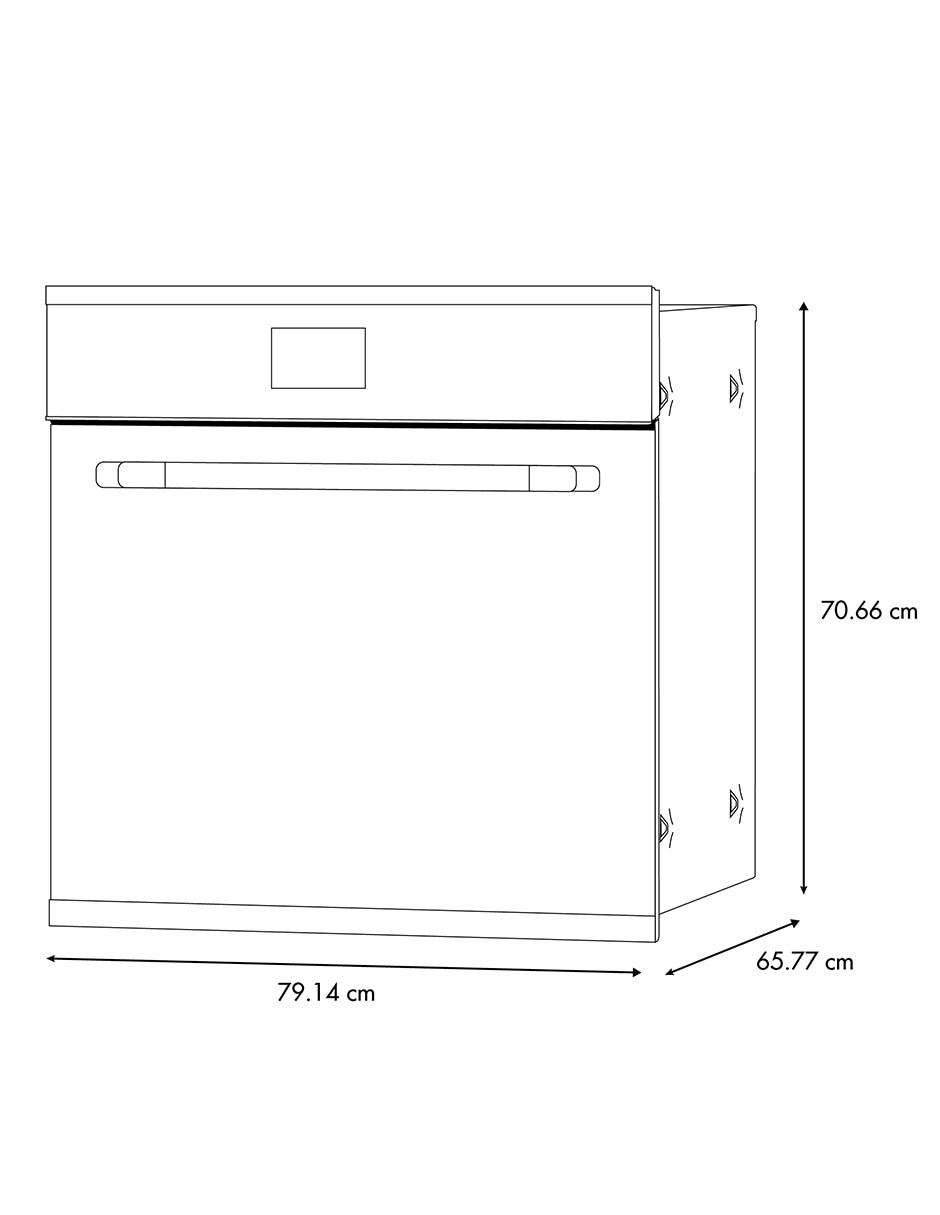 Horno eléctrico Ge Profile HGP8050YE1 capacidad 76 L