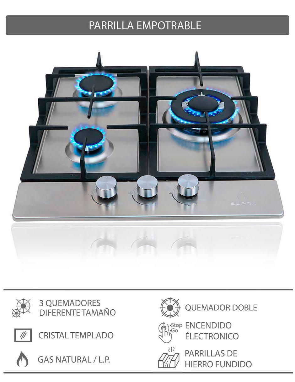 Parrilla a gas lp empotrable Supra