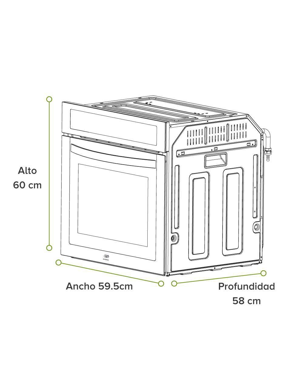 Horno a gas natural HE03DLP capacidad 55 L 4