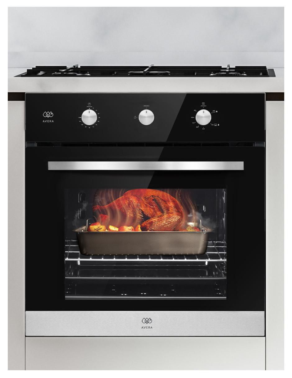 Horno a gas natural HE02NAT capacidad 55 L 2