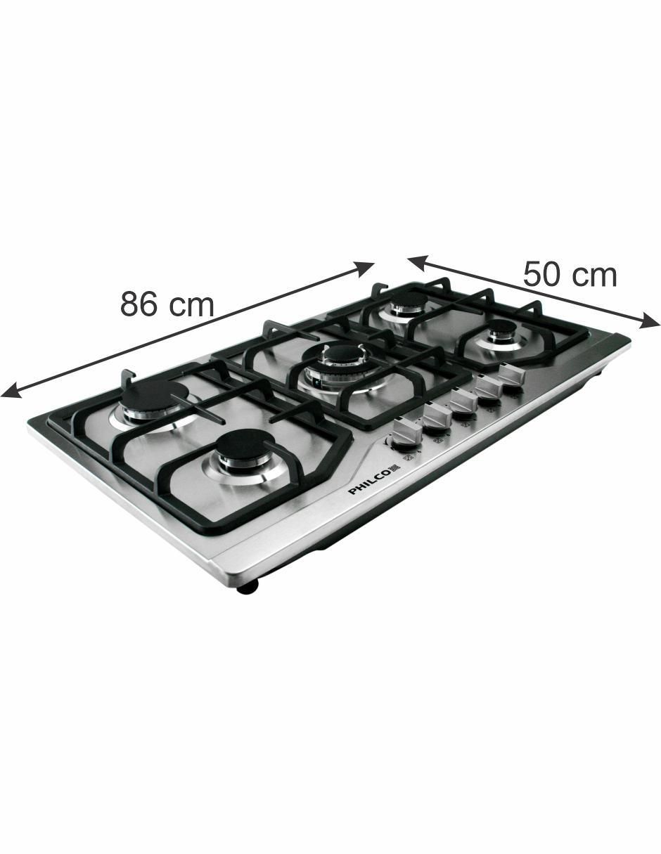Parrilla a gas lp empotrable Philco