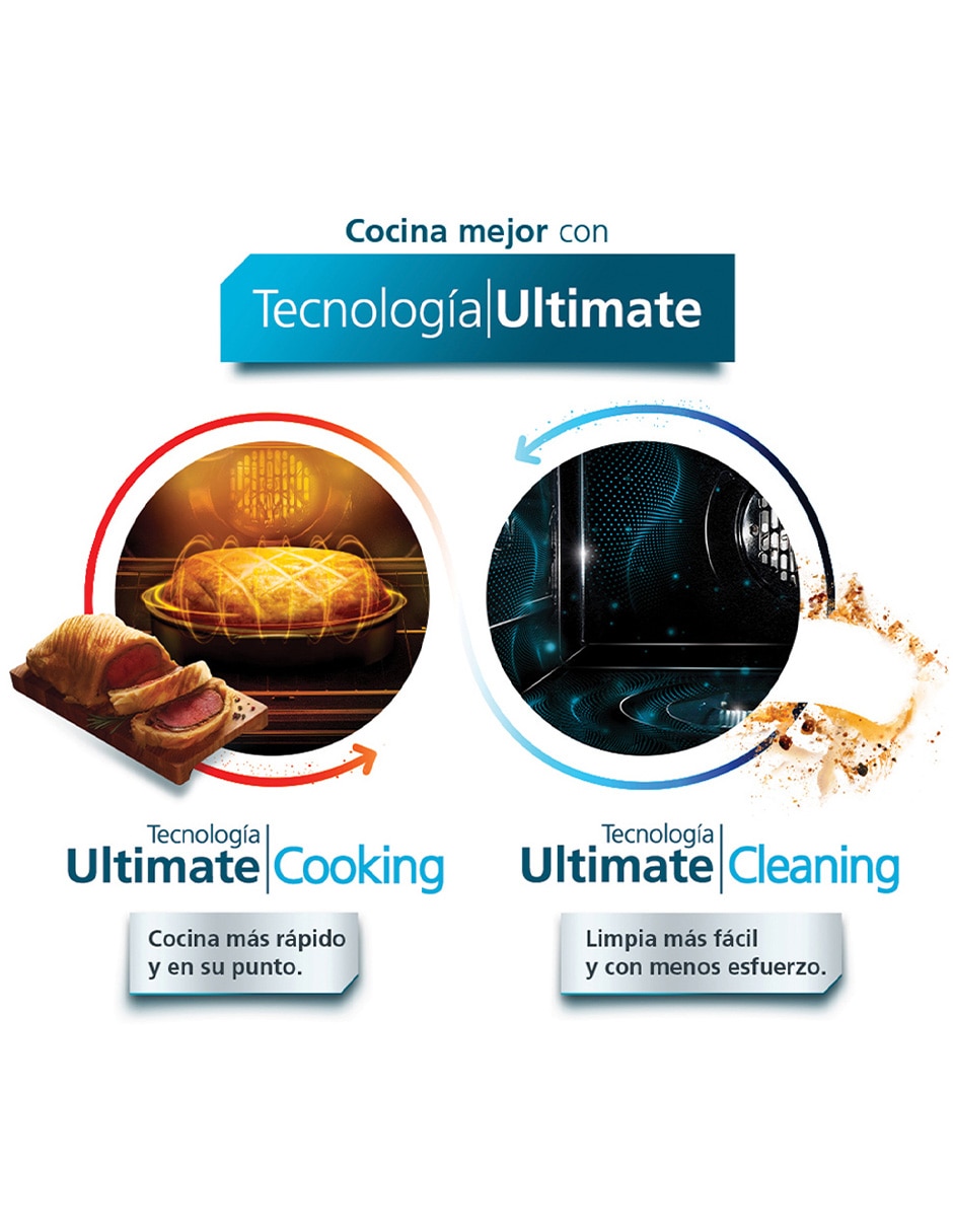 Combo estufa empotrable a gas lp Mabe 80 cm XOC80750CMPUV80 de 6 quemadores + campana