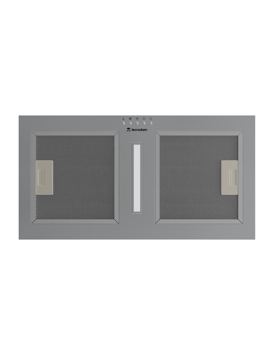 Campana de pared Tecnolam ALTAIR55.AC de acero inoxidable