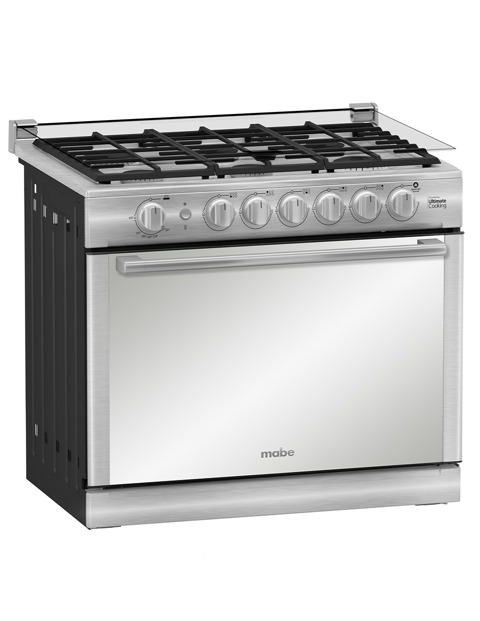 Combo estufa empotrable a gas lp Mabe 79.20 cm XOC80790CMPUV80 de 6 quemadores + campana