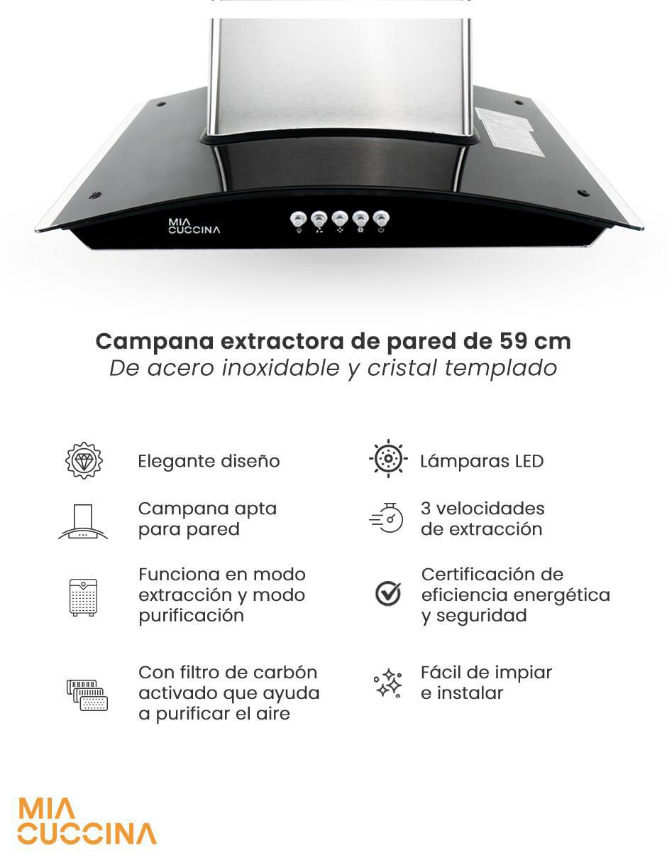 Campana de pared de acero inoxidable