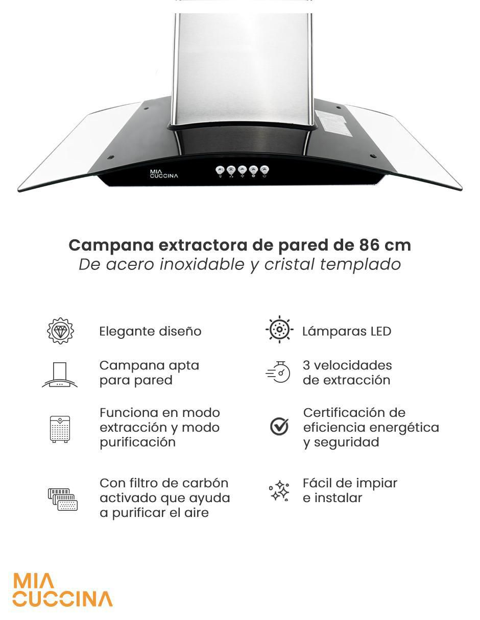 Campana de pared de acero inoxidable