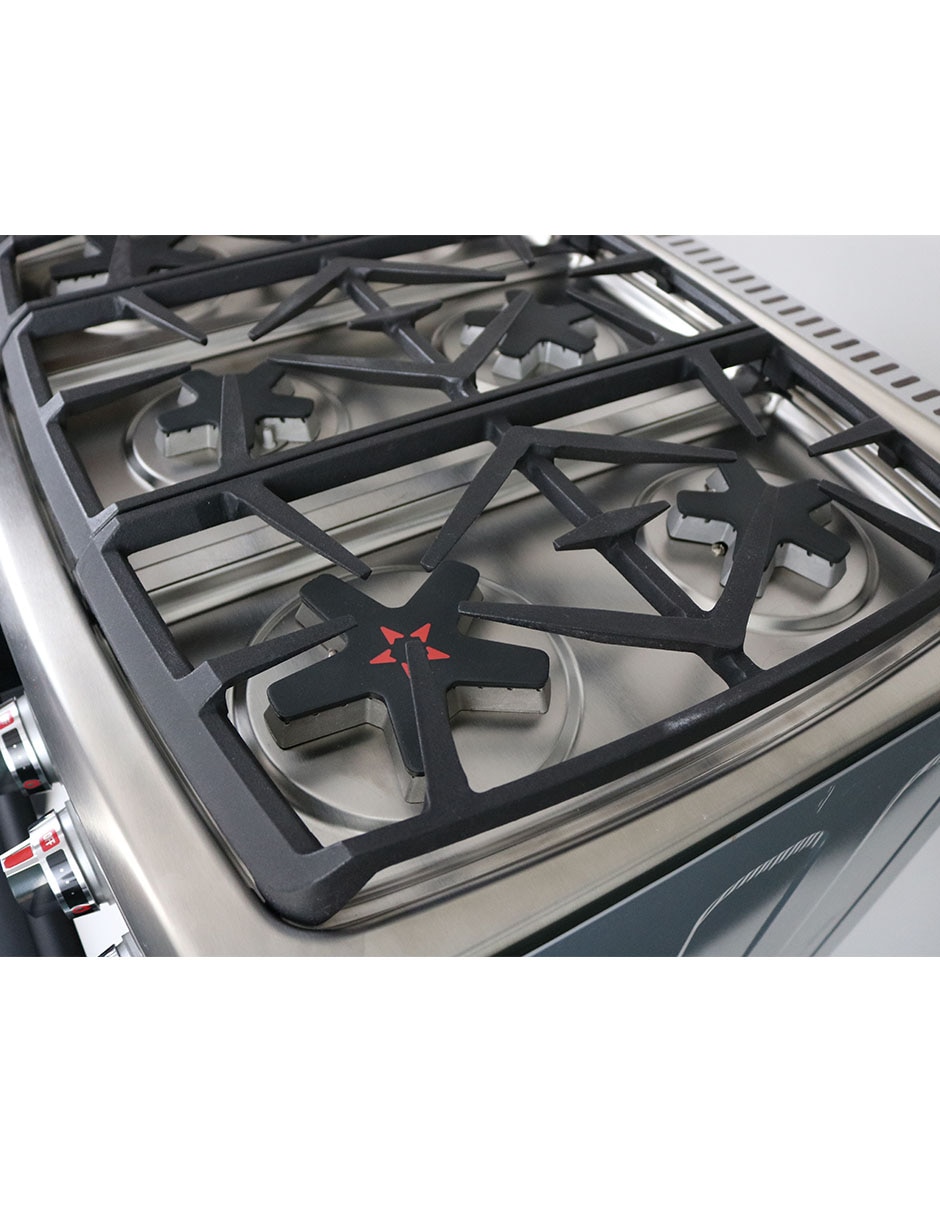 Combo estufa empotrable a gas natural/lp 76 cm EE-6342.TOULOUSE.FRYER de 6 quemadores + campana 5