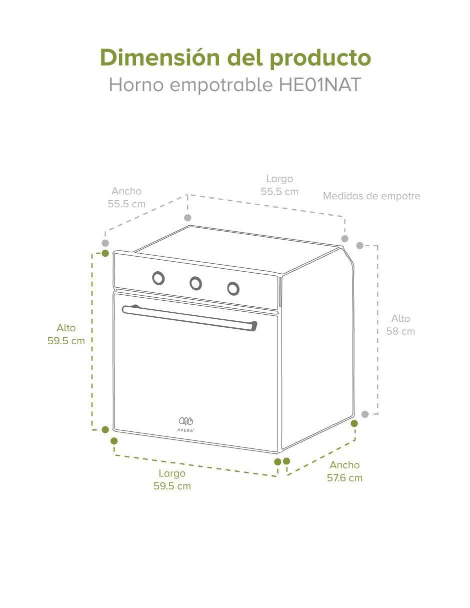 Parrilla eléctrica empotrable Avera