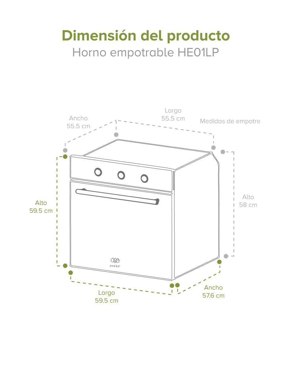 Parrilla eléctrica empotrable Avera