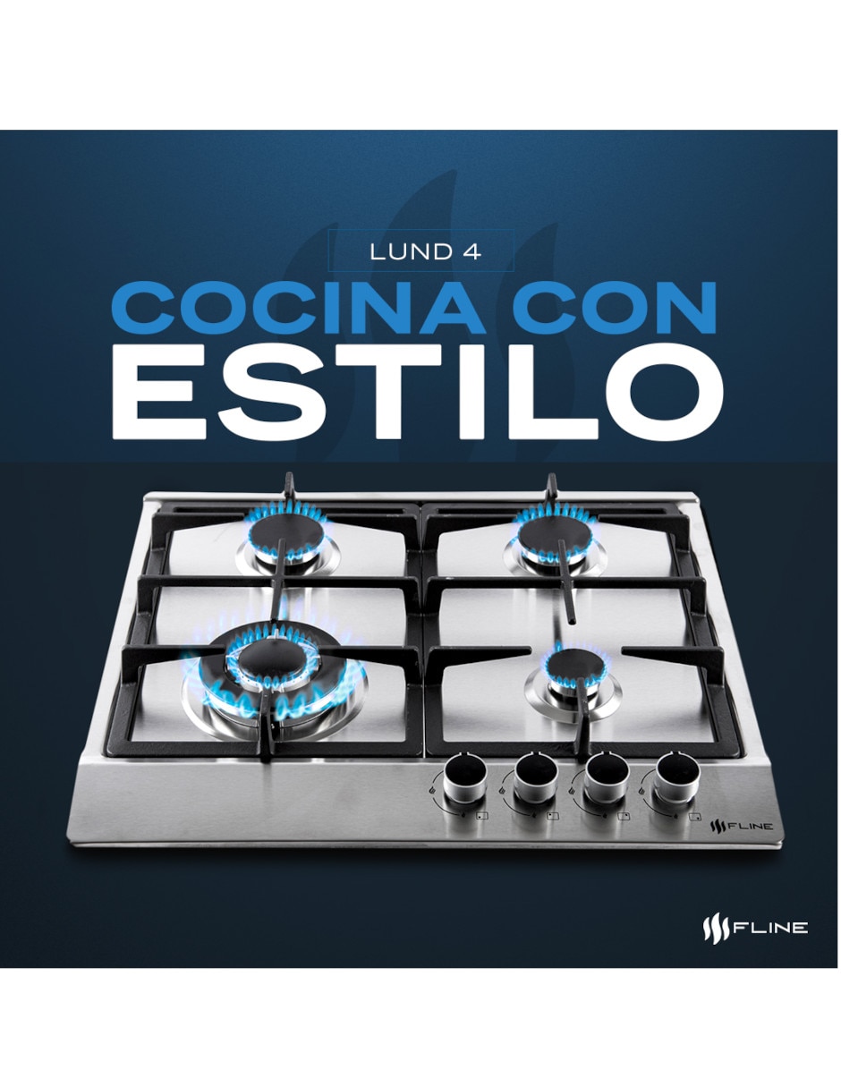 Parrilla a gas lp empotrable Fline lund
