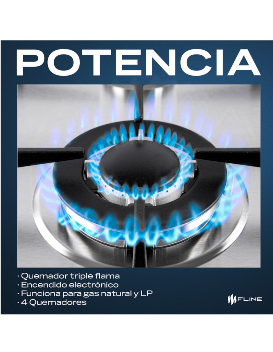 Parrilla a gas lp empotrable lund