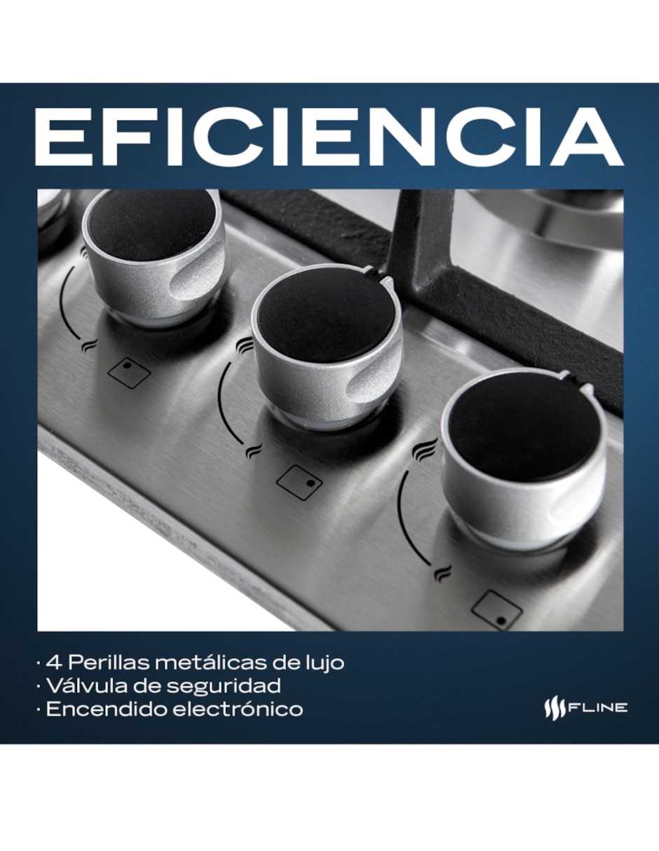 Parrilla a gas lp empotrable Fline lund