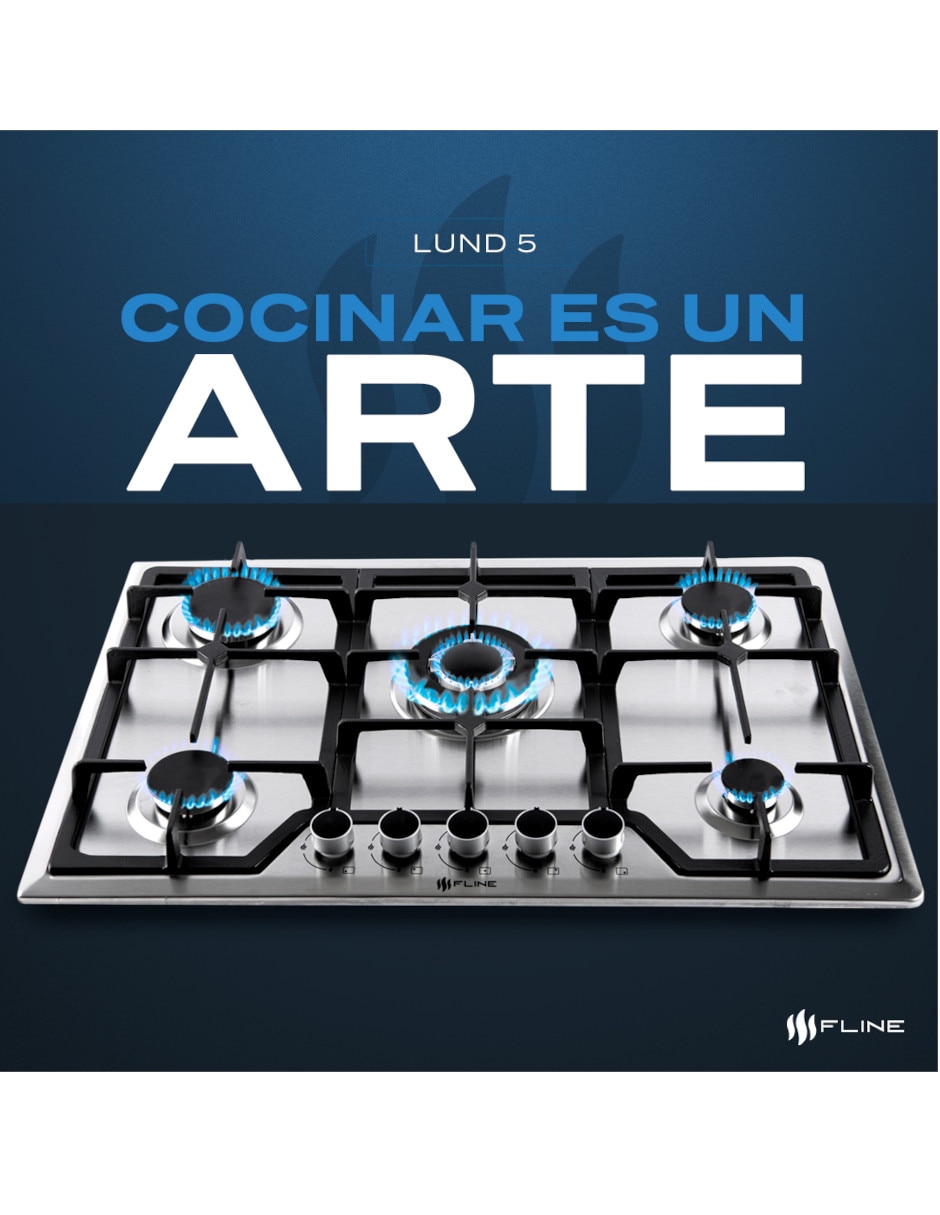 Parrilla a gas lp empotrable Fline lund