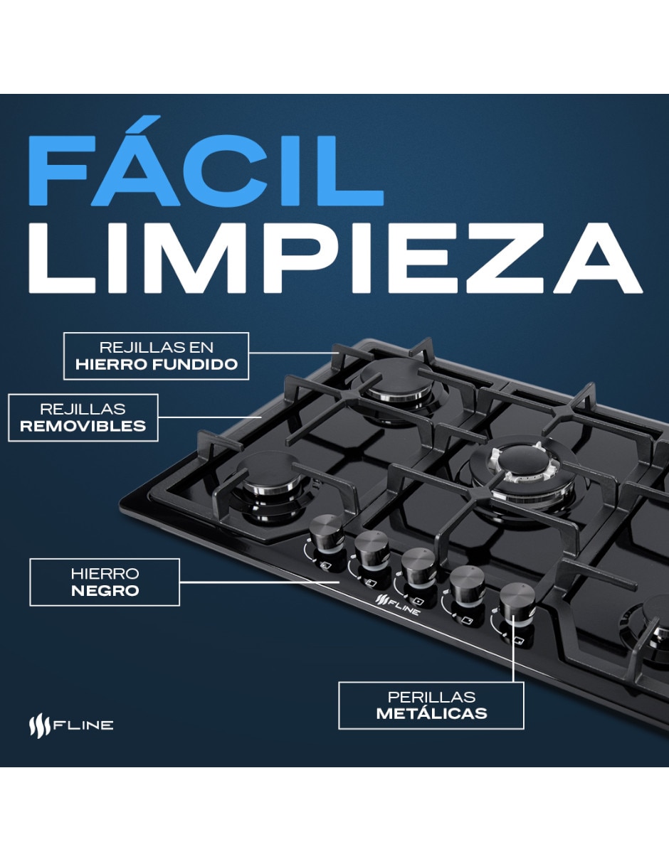 Parrilla a gas lp empotrable Fline riga