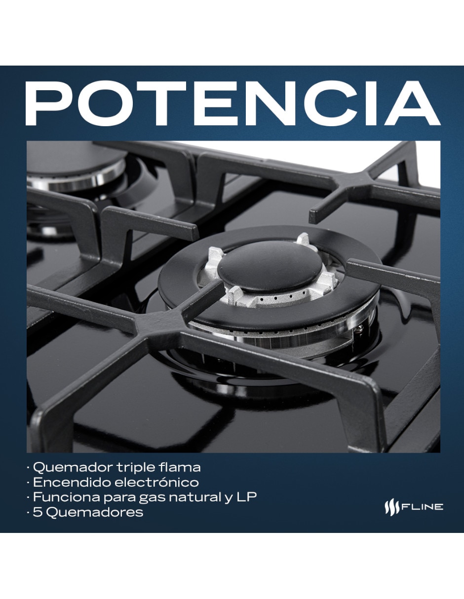 Parrilla a gas lp empotrable Fline riga