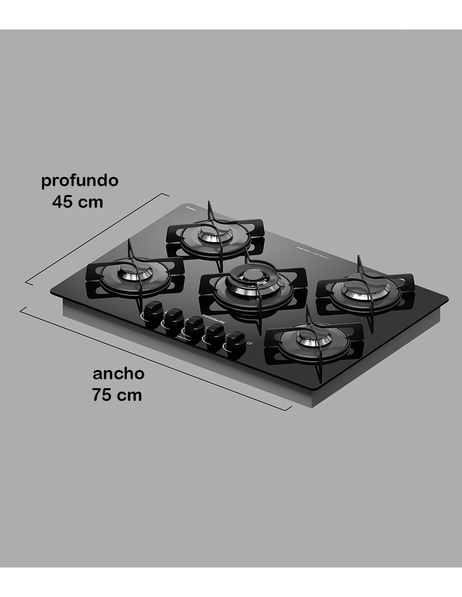 Parrilla a Gas LP empotrable 5